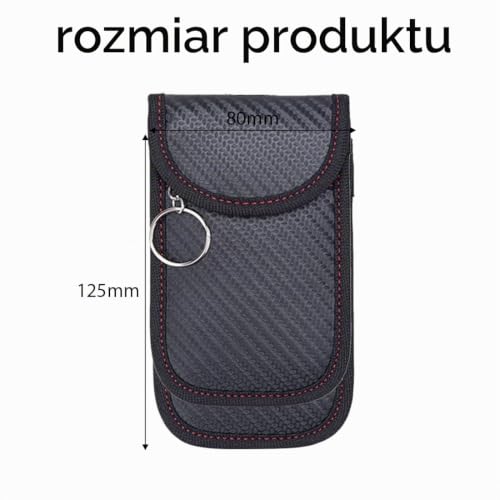 2 sztuki etui na kluczyki samochodowe blokujące sygnały kluczyka samochodowego z włókna węglowego ochrona przed RFID