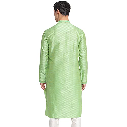 Image of Sanwara Men's Silk Relaxed Kurta