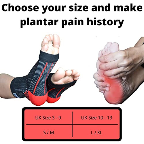 Plantar People - Plantar Fasciitis Socks 2 Pairs, With Silicon Gel Heel Sleeve Pads, Foot Compression For Sport Arthritis Pain Relief, Ankle Support Brace For Men And Women Black (Small (Us 5-11)) #TOP4
