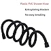 1.5 m Negro Tubo De Manguera De Ducha Largo Tubos Flexible PVC...
