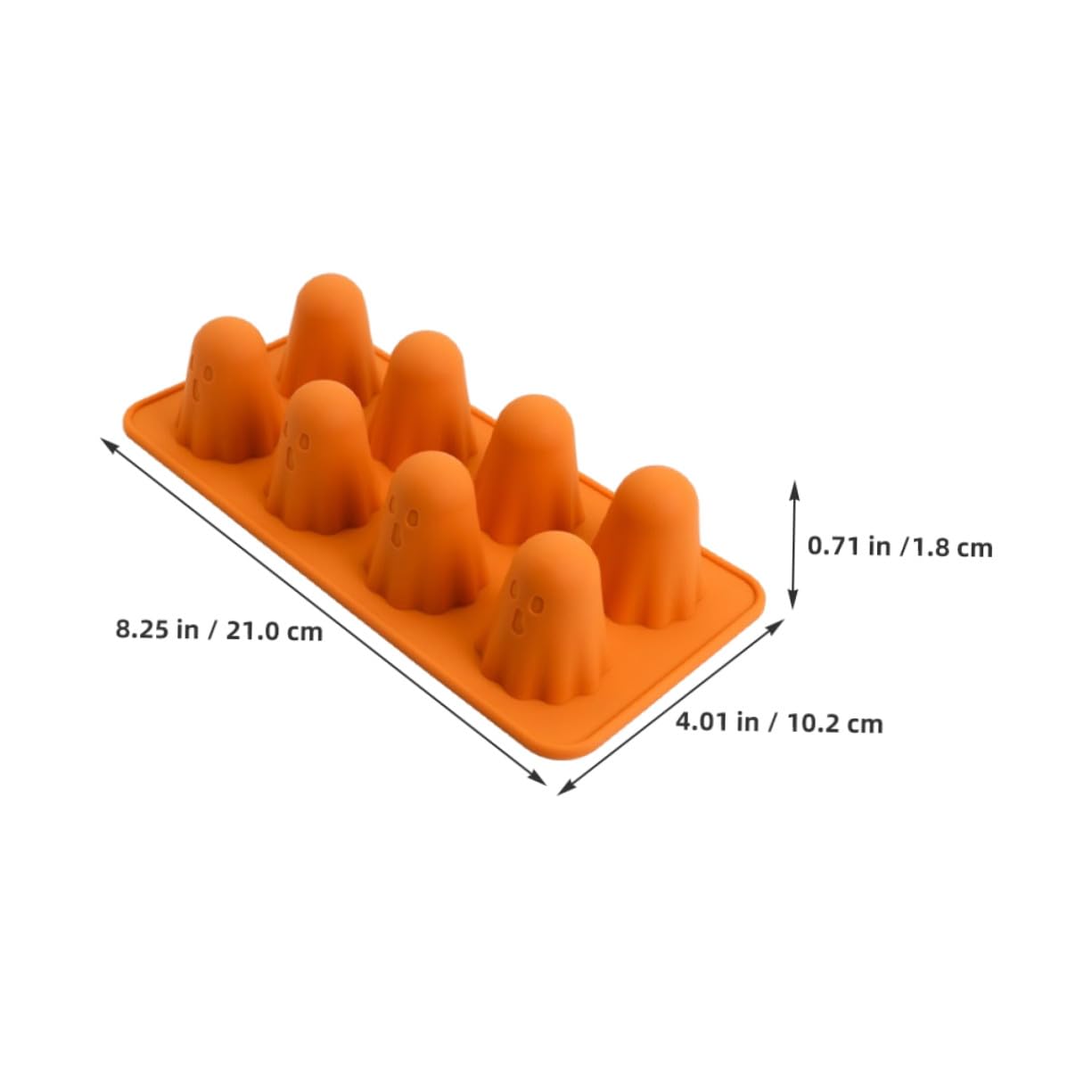 ULTECHNOVO 4 Pezzi Stampo in Silicone per Dolci Halloween Forma Resistente Antiaderente e Facile da Sformare per Cioccolato Budini Fondant e Snack Creativi