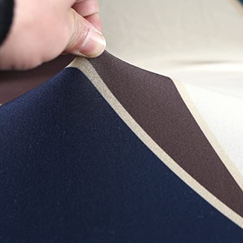Image of House of Quirk Elastic Chair Cover Stretch Removable Washable Short Dining Chair Cover Protector Seat Slipcover (Pack of 1, Green Peach Prism)