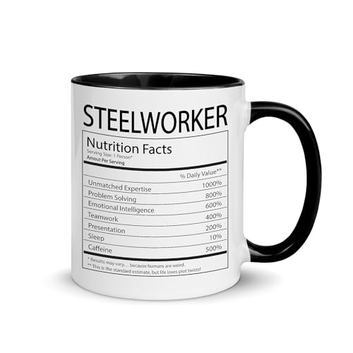 Steelworker Nutrition Facts Mug
