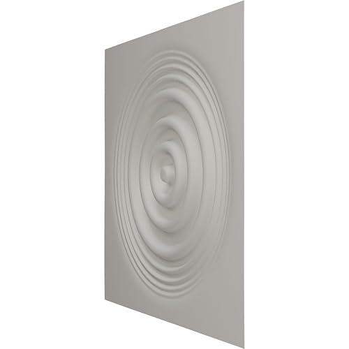 Miniatura 4 de Ekena Millwork 19 58 pulgadas de ancho x 19 58 pulgadas de alto, Shallow EnduraWall Panel decorativo de pared 3D, carbón (cubre 2.67 pies cuadrados).