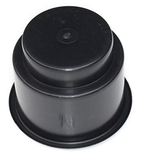 Jsp Manufacturing 3 5/8 Black Jumbo Cup Boat Rv Car Truck Poker Pool Table Sofa Inserts Large Size - 1 Pack (1) #TOP1