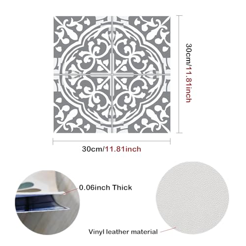 Image of Nuxovilar Peel and Stick Vinyl Floor Tiles, 12x12 Inch