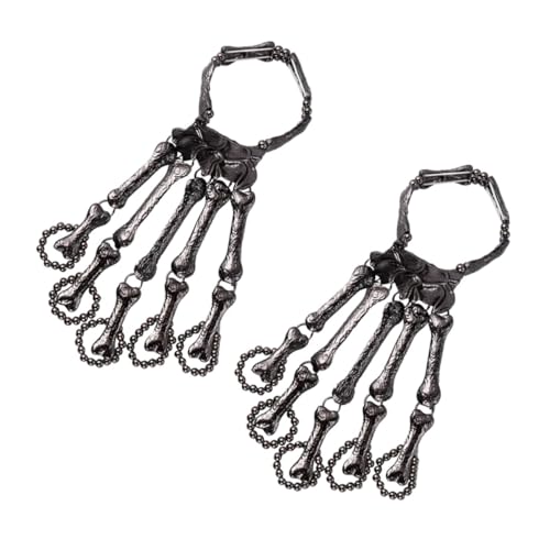 Bracelet crâne Halloween gothique noir pour femmes VALICLUD