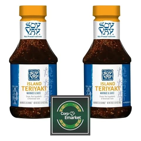 Island Teriyaki Marinade and Sauce Teriyaki Sauce (20 fl oz x 2 Packs) Cover