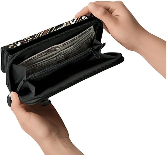 The Bradford Exchange Bob Mackie Palm Desert Women's Trifold Wallet