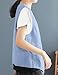 IDEALSANXUN Vests for Women Sleeveless Blazer Casual Cotton Linen Lightweight Summer Jackets Fashion Waistcoat Tops Clothes(Light Blue, S)