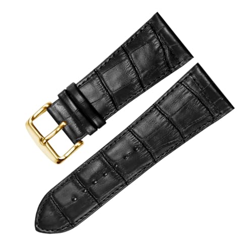 Bracelet de montre en cuir véritable 22mm 26mm 30mm pour montre de luxe homme femme