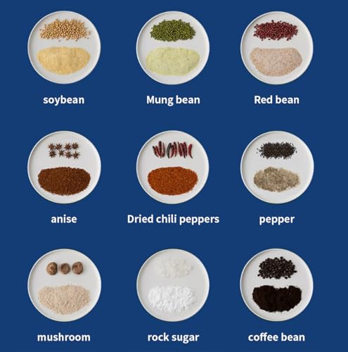 Electric Coffee Grinder, Grain mills, Spice Grinder Electric, Household Small Powder Grinding Machine, Herb Grinder, Multifunctional Grinding Machine with 304 Stainless Steel Blade