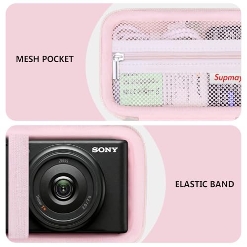 Image of Hard Travel Case for Sony ZV-1, ZV-1F, ZV-1 II Camera, Jelly Pink