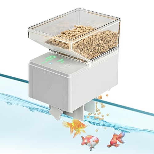 Automatic Fish Feeder for Aquarium Fish Feeder Dispenser with Timer 500ML Large Capacity Auto...