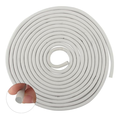 DBALL Joint de Porte en Caoutchouc Mousse EPDM Joint Porte Entree Avec de Bonnes Propriétés D'étanchéité Isolation Porte Peut être Utilisé Pour Sceller Les Fissures (6 mm × 12m)