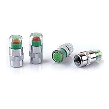 Kozdiko Car Tire Air Alert Iron Tyre Valve Caps Set of 4 Pcs for Maruti Suzuki Swift 2018