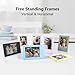HIYQIN 7 Packs 2x3 Mini Photo Frame for Instax Mini EVO/12/11/Liplay/SE/Link 3/41/40/99/90/7+ Camera Film, Small Tabletop Picture Frame with Clear Protective Film, 3-in Films Frame - Colorful
