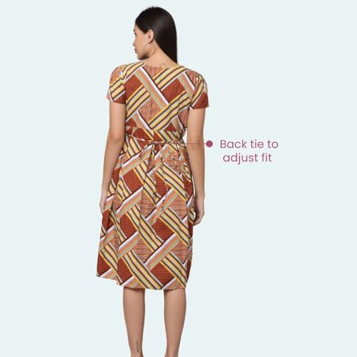 Image of Morph Maternity | Maternity Dresses for Women | Fits During Pregnancy & Post Pregnancy | Back Tie to Adjust