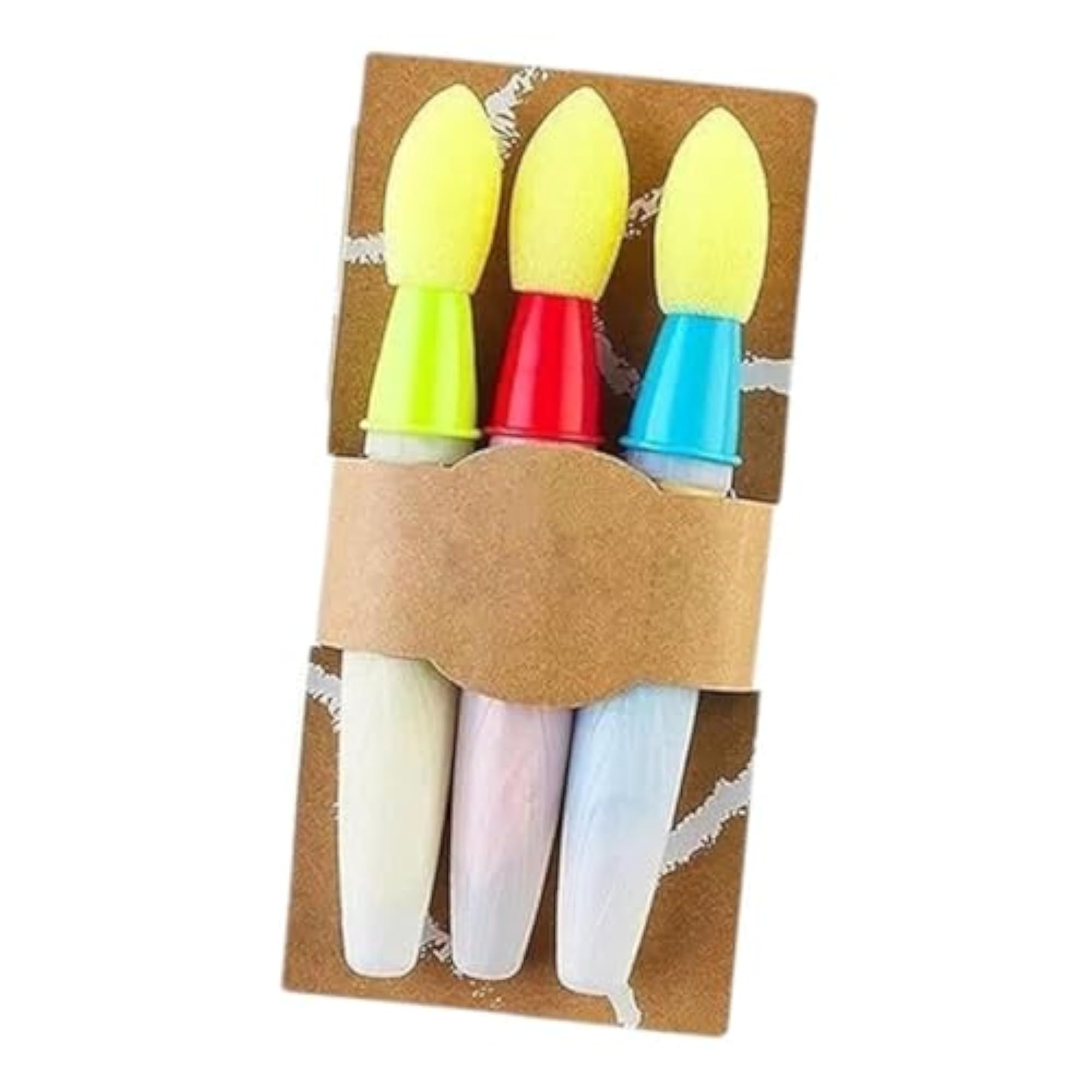 3X Sidewalk Chalk Paint Brushes Set for DIY Craft Drawing