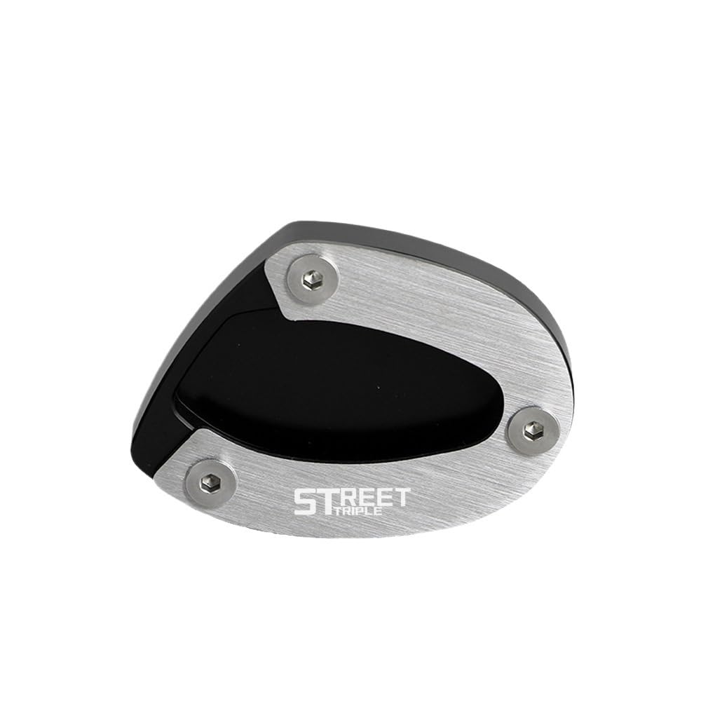 Plaque D'extension Pour Béquille Latérale Moto Street Triple - Alliage D'aluminium CNC - Couleurs Noir, Titane, Rouge - Pour Modèles 675 Et 765
