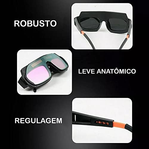 Óculos De Solda Para Soldador Máscara de Solda Com Escurecimento Automático