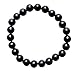 Zenergy Gems Charged Premium 7" Black Onyx Crystal 8mm Bead Bracelet (Protective & GROUNDING) [Reiki]