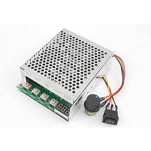 Wnuanjun 1 Stück DC 10-55V 100A 5000W Reversible Motordräbchenregler Pwm Steuerung Soft Start/Reverse Rotation Dual Relay (Größe : DC 10-55V) Cover