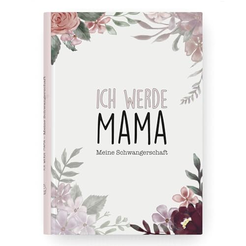 Cupcakes & Kisses® Schwangerschaftstagebuch I Tagebuch für die Schwangerschaft zum eintragen I Geschenk für Schwangere und werdende Mütter