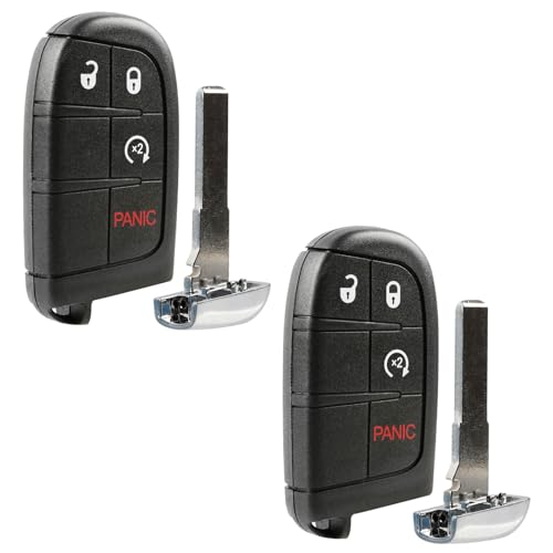 2 USA Remote Key Fob Fits 2017-2022 Jeep Compass 4-Button