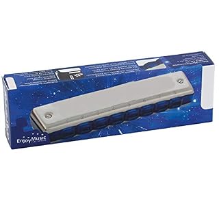 KIRANDIE Harmonica diatonique Débutant Série 8 Trous 16 Blues Tone Harp Instruments de Musique Bouche d'organes clés C – Image 5