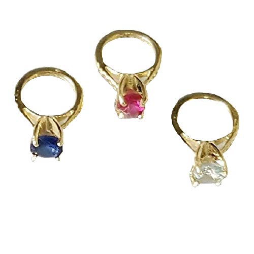 SURANO DESIGN JEWELRY 14K Yellow Gold Small Ring Pendant Charm w/Birthstone Colored CZ Stone or Pearl (SEPTEMBER-BLUE SAPPHIRE COLOR CZ)