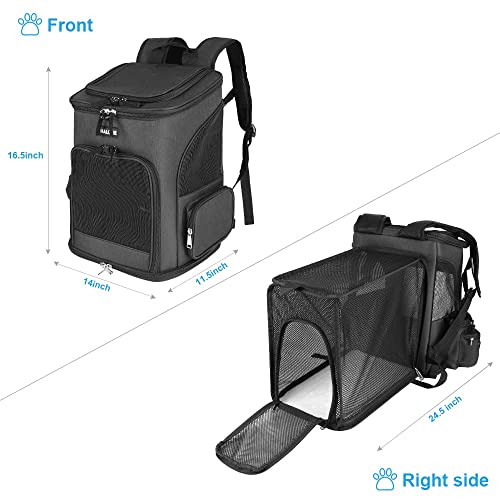 Halovie Pet Carrier Backpack Expandable For Cats Dogs Under 18 Lb, Breathable Mesh Cat Backpack Carrier Bag, Foldable Dog Backpack Carrier For Small Dogs Rabbits Puppies #TOP5