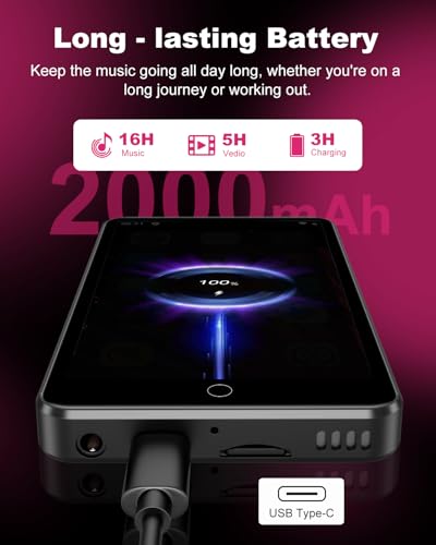Image of 144GB MP3 Player with Bluetooth and WiFi,4 inch Android OS MP3 & MP4 Player with Spotify, Amazon Music, and Google Play, Portable Media Player