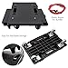 WBJKZJD Furniture Mover with Wheels, Heavy Duty Moving Dolly Interlocking Design Small Flat Dolly Cart 16 Inch Furniture Dolly, Black (2)