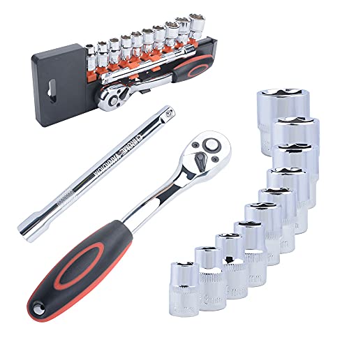 Clé à Rallonge Avec Cliquet 39cm - Set 1/2, 1/4, 3/8 Pouces - Gearzaar