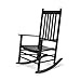 Shine Company Maine Porch Rocker, Black