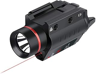 Feyachi LF-38 Red Laser Flashlight Combo 200 Lumen Weapon Light with Picatinny Rail