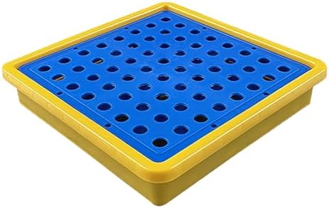 Leakproof Spill Containment Pallet Tray Modular Drum Protection Platform with Grates Oil Spill Prevention Solution for Safe Storage and Easy Cleanup