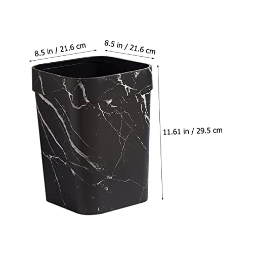 Caneca de basura rectangular Happyyami 1 ml negra miniatura 4