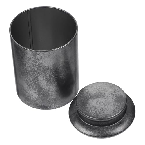 WEKADRIN Barattolo Metallo Per Tè Sfuso Piccolo Con Coperchio Ermetico Contenitore Multiuso Per Cucina Conservazione Spezie Zucchero e Caffè Organizzatore Salvaspazio Per Casa Ufficio