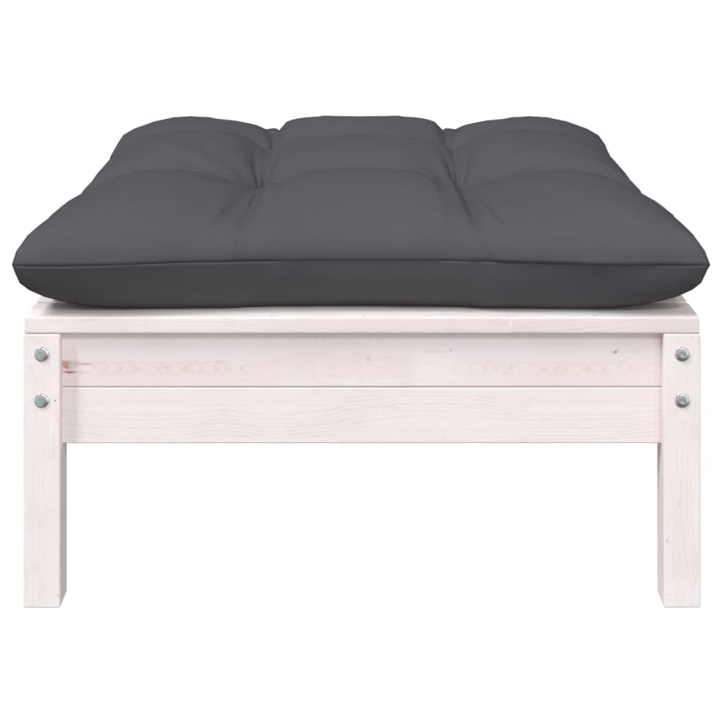 Générique Salon de Jardin Modulable 9 Pièces en Bois de Pin Massif avec Coussins Anthracite – Ensemble Canapé d'angle, Central et Table pour Terrasse, Jardin, Balcon | Confortable et Design