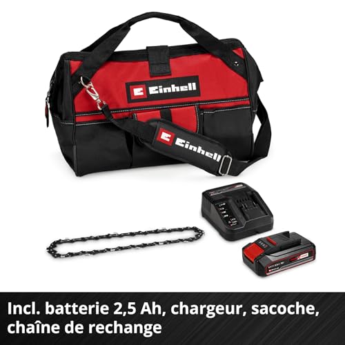 Einhell Mini tronçonneuse sans fil GE-PS 18/15 Li Bag Kit
