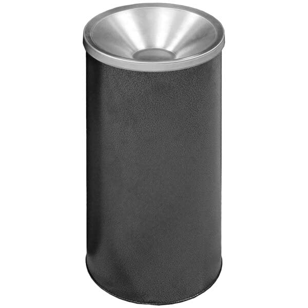 Outdoor Can, 3 Gallon Ash n' Trash Vein Steel Decorative Ash and Waste Receptacle, Cigarette Butt Receptacle, Great for Use in Patio, Hotels, Cafes, Offices, Restaurants, Bars, Casino, (N.4)