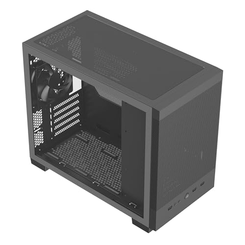 Image of Rosewill Micro ATX Mini Tower PC Case with Pre-Installed 400W Power Supply | Temper Glass Side Panel | 240mm & 280mm Radiator Support | 1 x USB 2.0 | 2 x USB 3.0 | 1 x 120mm PWM Rear Fan | FBM-Z2-400
