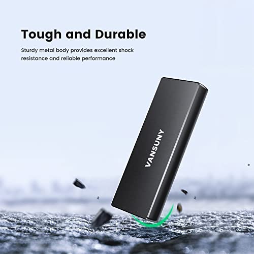 Vansuny 1Tb Usb 3.1 Portable External Ssd, 540Mb/S High-Speed Usb C Mini Metal Portable External Solid State Drive For Pc, Laptop, Phones And More #TOP3