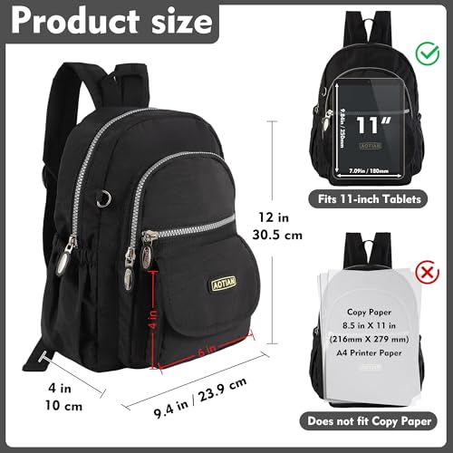 AOTIAN Mini Nylon Women Backpacks Casual Lightweight Small Daypack for Girls