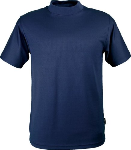 Colorado Timberline Dillon Microfiber Mock T Shirt Navy Large