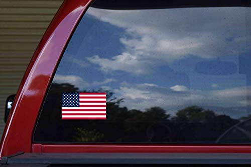Stickertalk Usa Flag Vinyl Sticker, 5 Inches By 3 Inches #TOP1