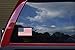 StickerTalk USA Flag Vinyl Sticker, 5 inches by 3 inches