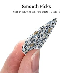 Lot de 12 médiators en forme d’écailles de sirène Ginkgo Biloba Wave Blanc pour guitare électrique, basse acoustique, cadeau avec boîte - Les Beatles, Paul McCartney, John Lennon, RIngo Starr, George Harrison Lot de 12 médiators en forme d'écailles de sirène Ginkgo Biloba Wave Blanc pour guitare électrique, basse acoustique, cadeau avec boîte – Image 4